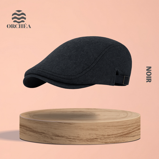 Béret ajustable Langue de Canard en Laine