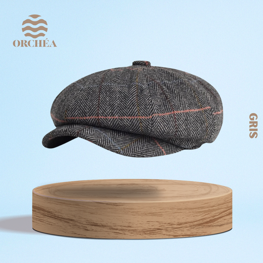 Béret Gavroche à Chevrons en Laine