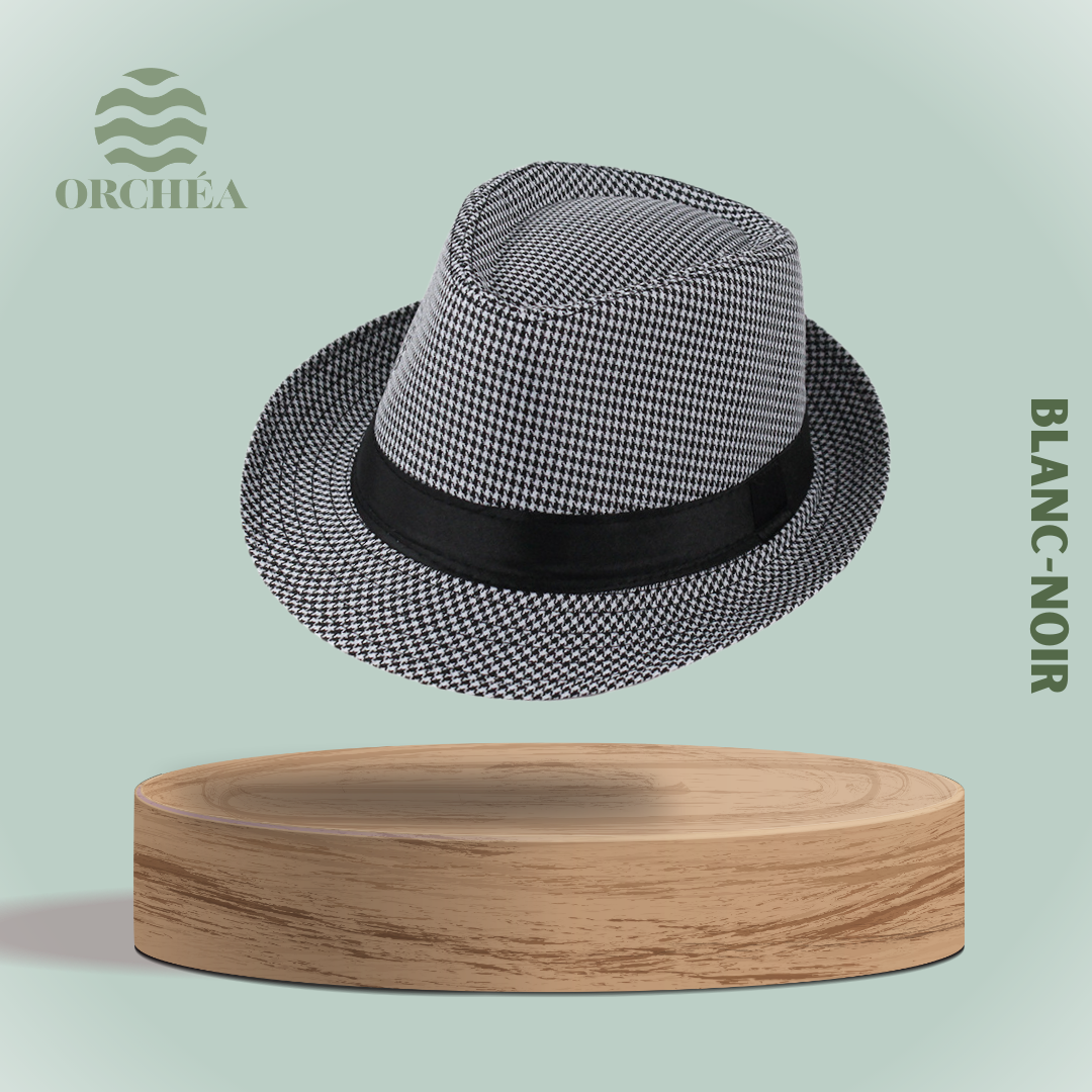 Chapeau Fédora Pied-de-poule