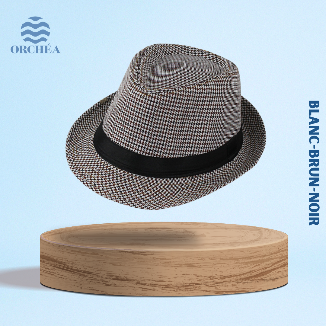 Chapeau Fédora Pied-de-poule