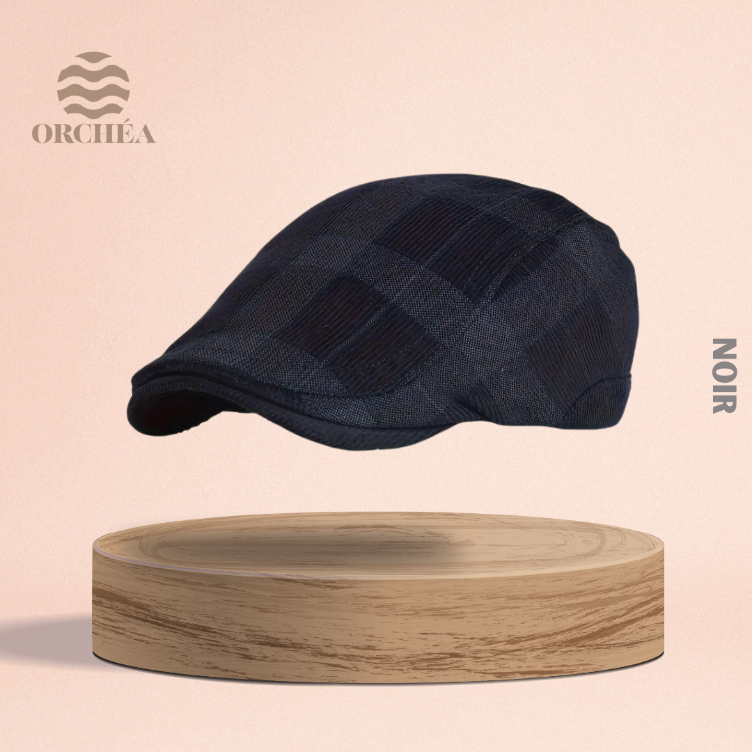 Casquette Damier effet Velours côtelé