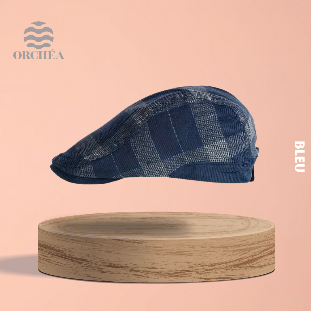 Casquette Damier effet Velours côtelé