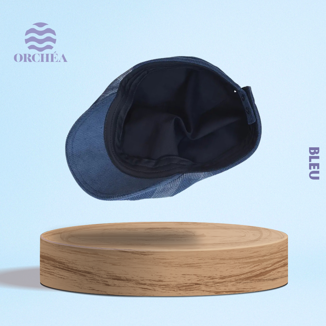 Casquette Damier effet Velours côtelé