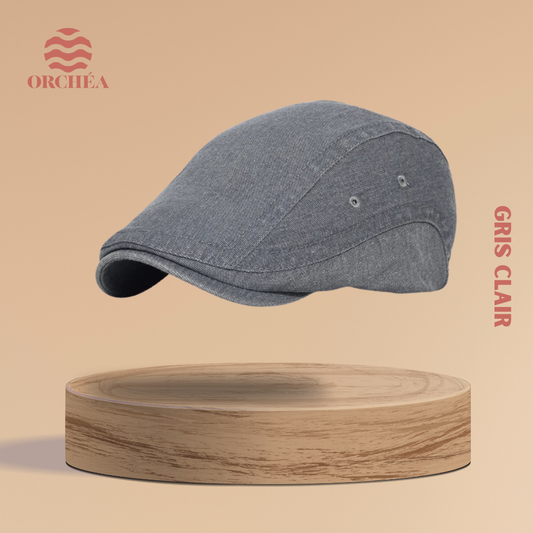 Béret en Coton Effet Jean