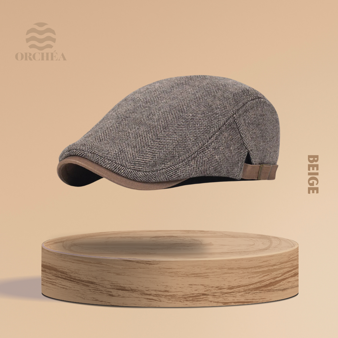 Béret ajustable Langue de Canard en Laine