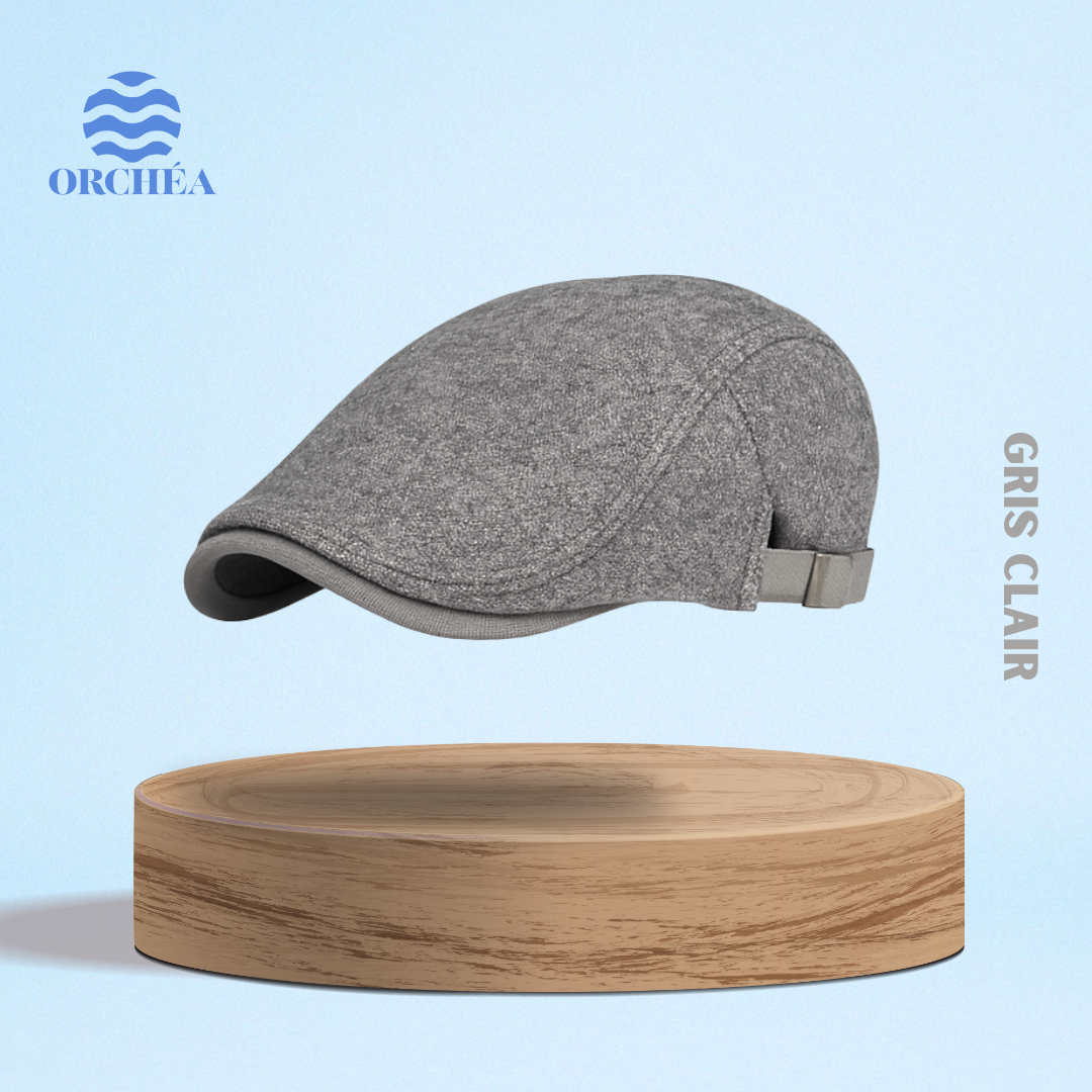 Béret ajustable Langue de Canard en Laine