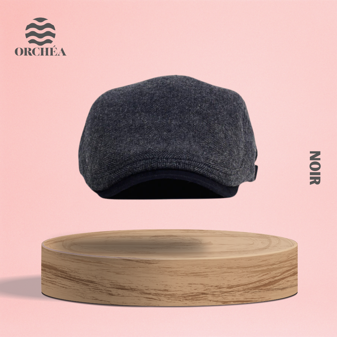 Béret ajustable Langue de Canard en Laine