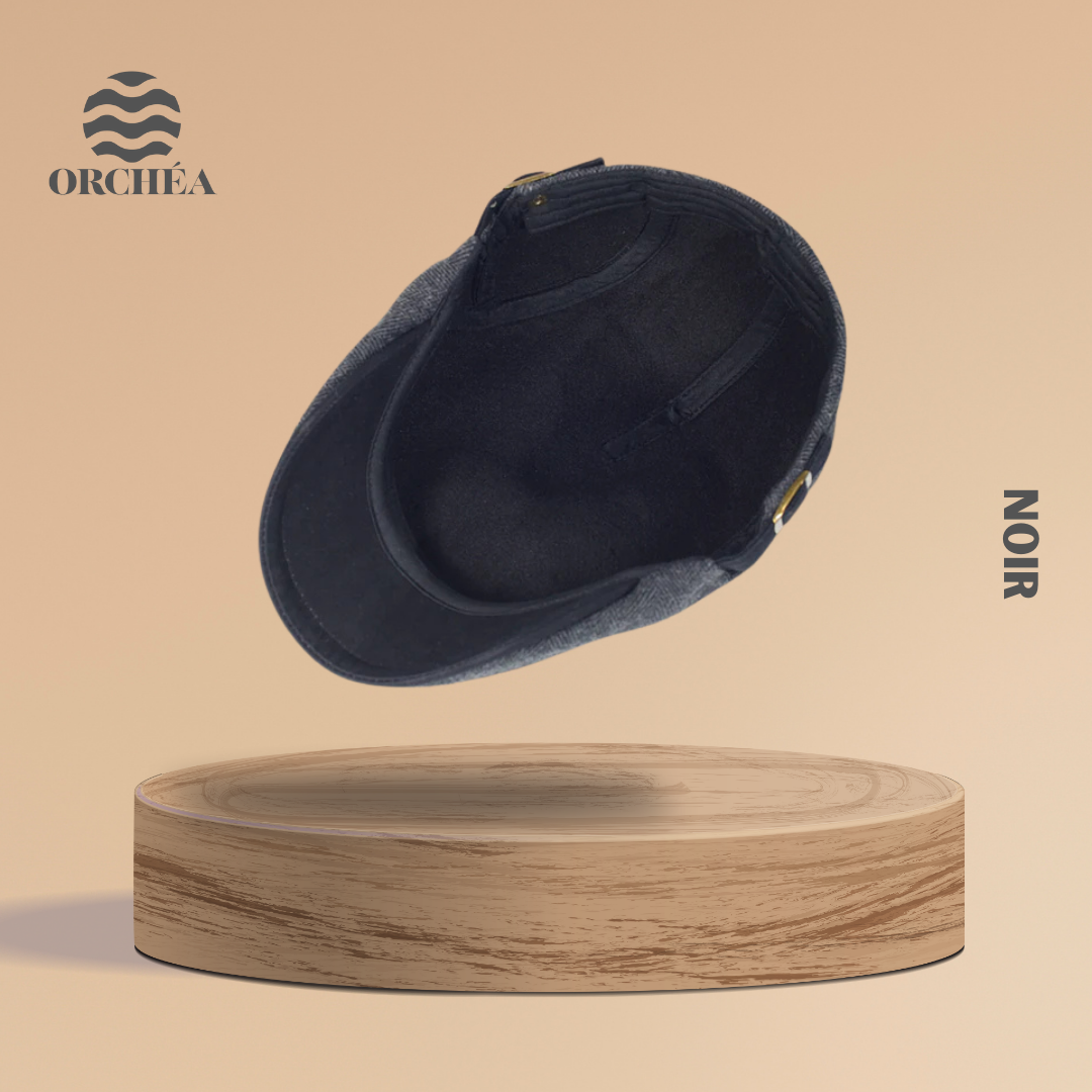 Béret ajustable Langue de Canard en Laine