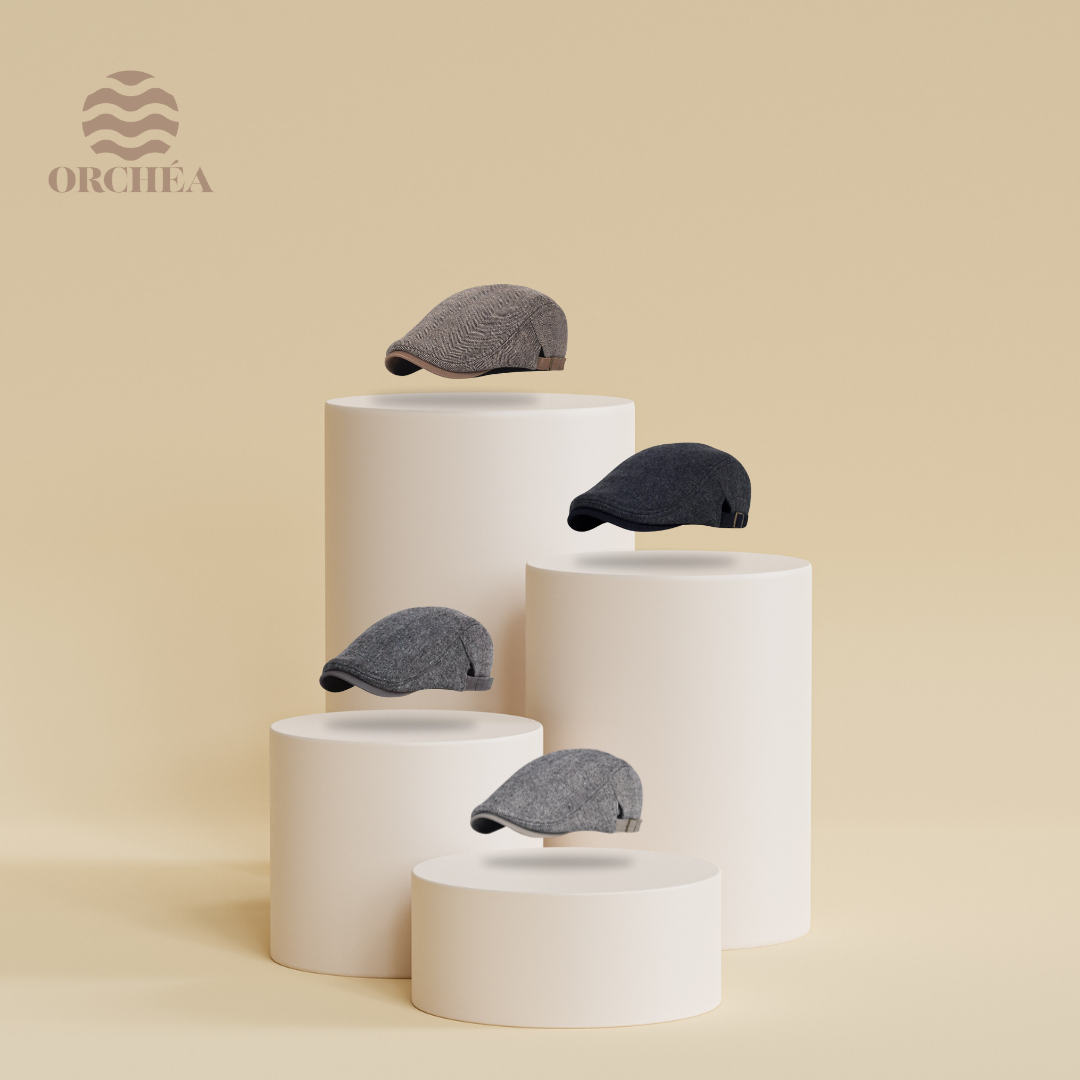 Béret ajustable Langue de Canard en Laine