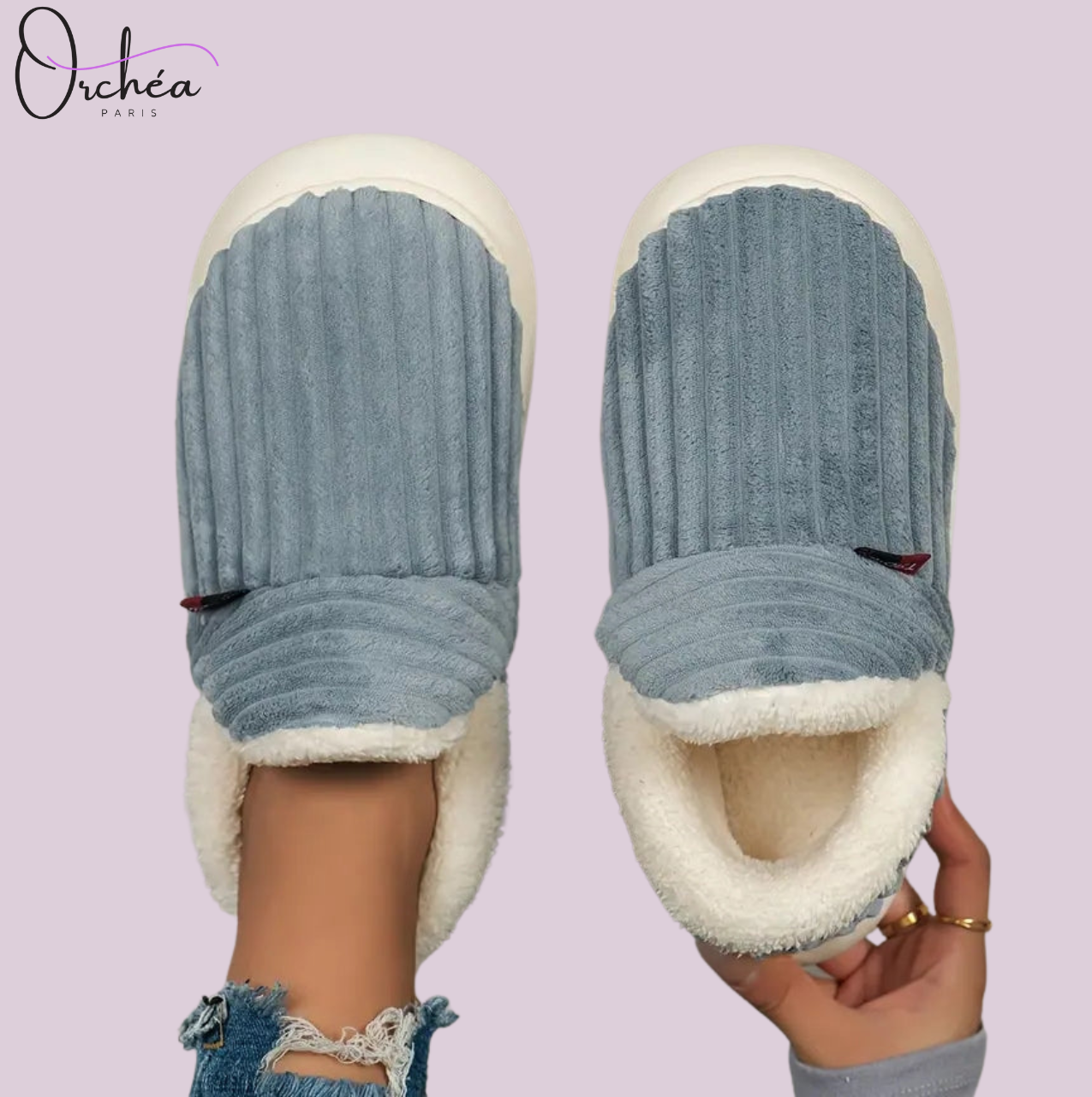 Snuggle - chaussons hauts douillets