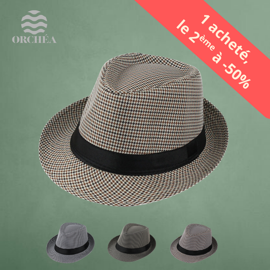 Chapeau Fédora Pied-de-poule
