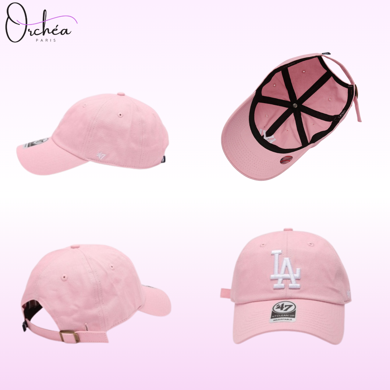 Casquette Logo USA Rose